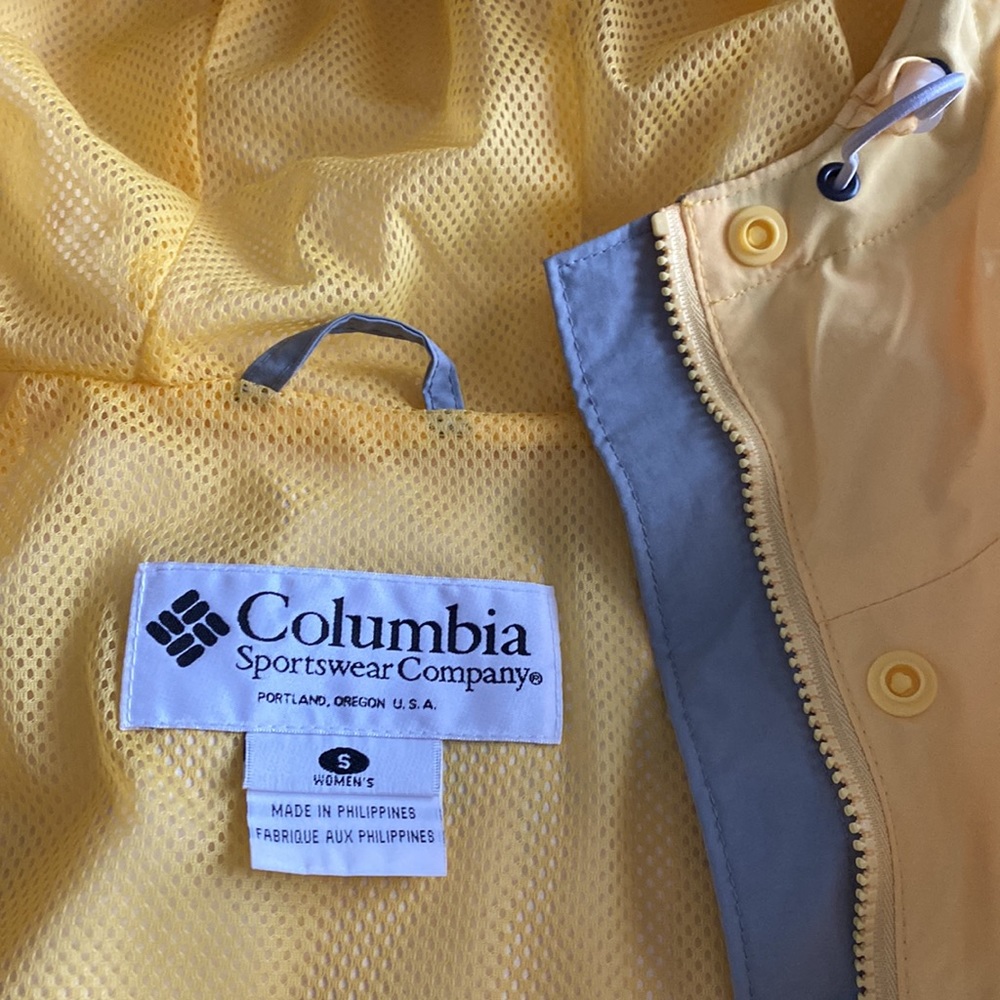 Columbia Yellow Packable Rain Jacket - image 3